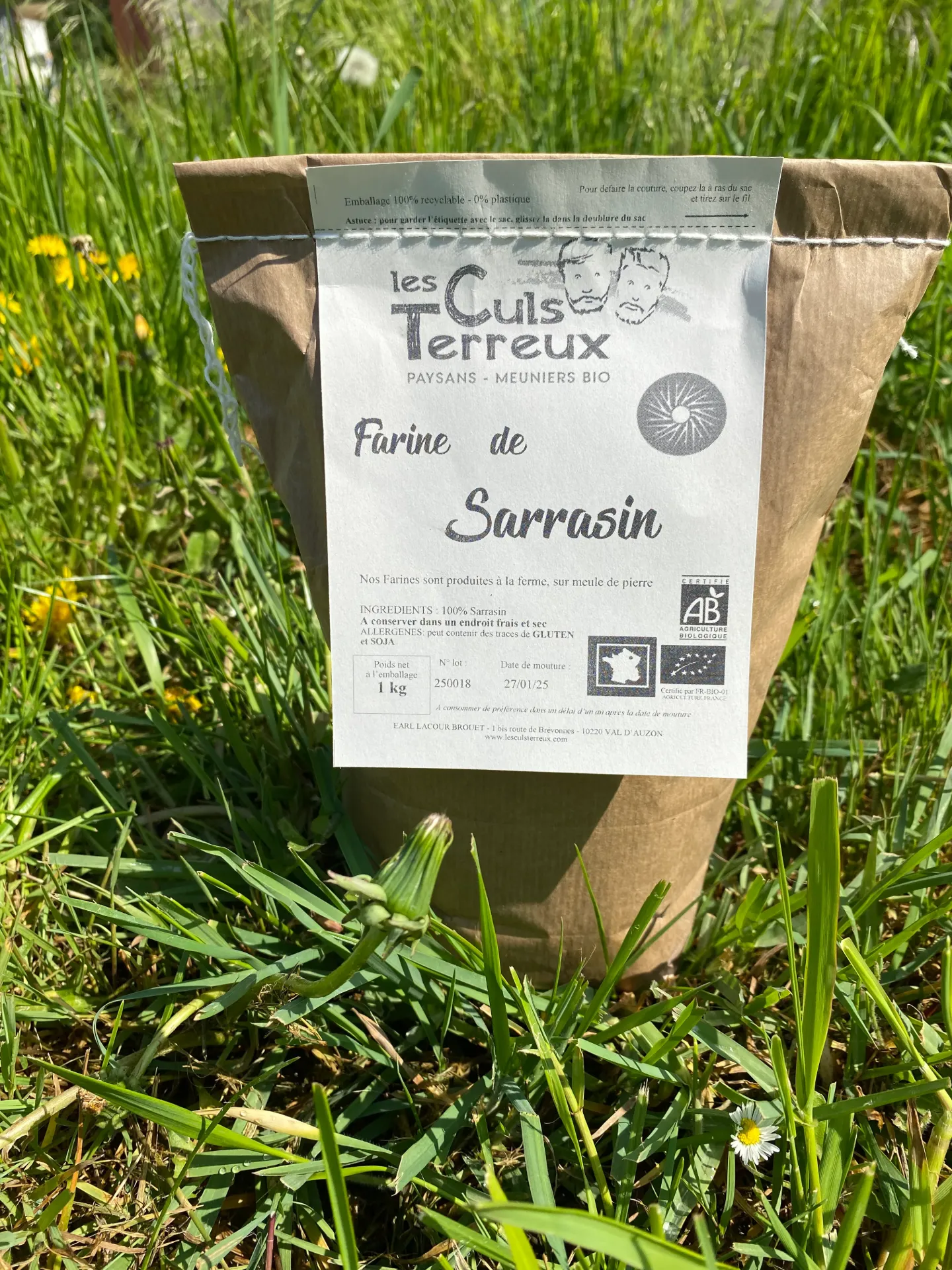 1Kg Farine de Sarrasin Complète AB